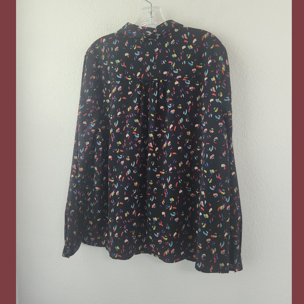 Cabi Ferris Confetti Print Button Front Blouse La… - image 3